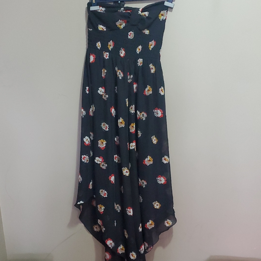 Fire Los Angeles Floral Black Women's Floral Dress Size Large